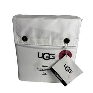 UGG Haven Cooling Technology King Sheet Set Snow White 4pc Wrinkle Resistant NEW